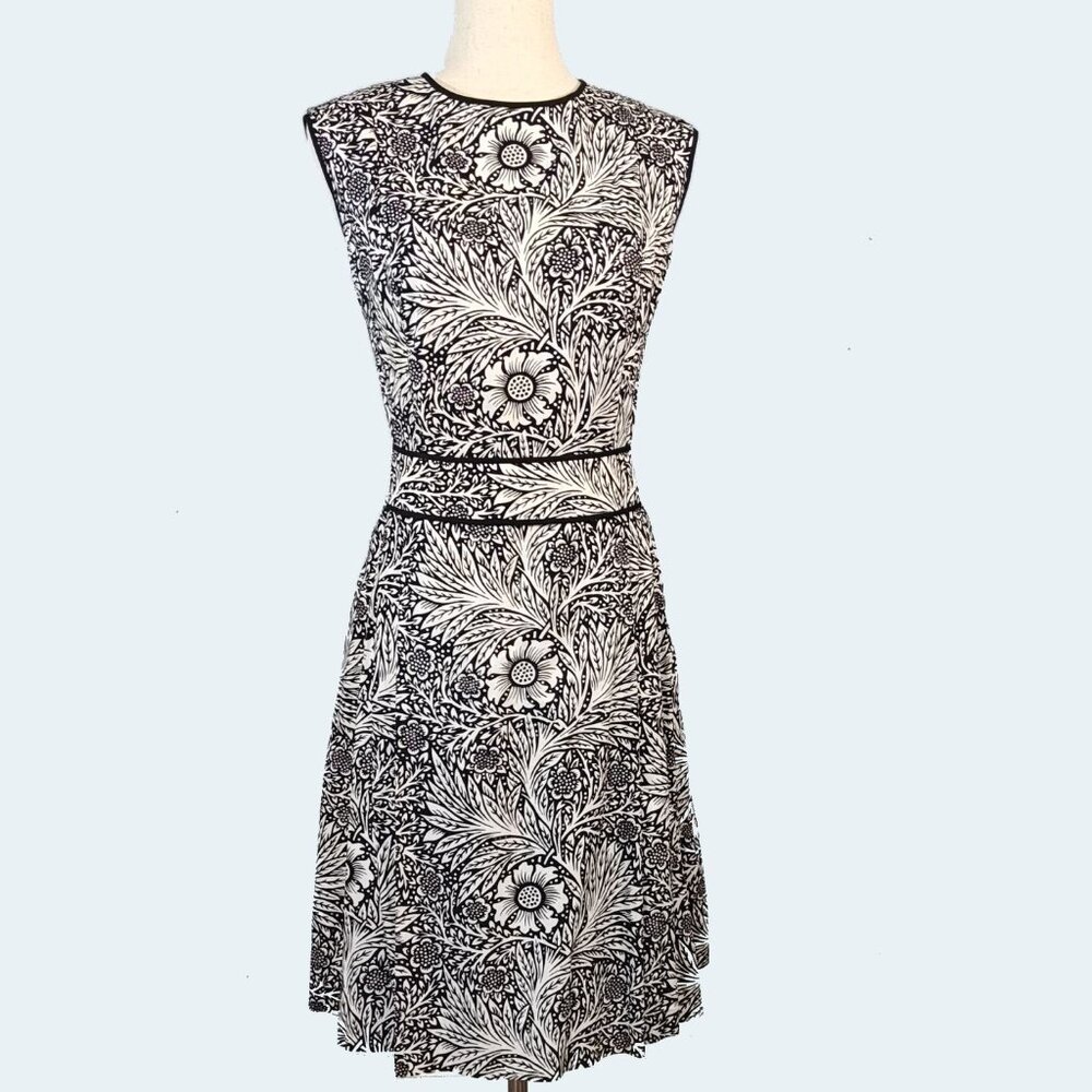 Vintage 60s Siam Boutique William Morris Marigold Print Mod Scooter Dress, Large